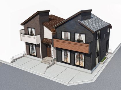 千葉市美浜区高浜6丁目新築戸建 外観パース図