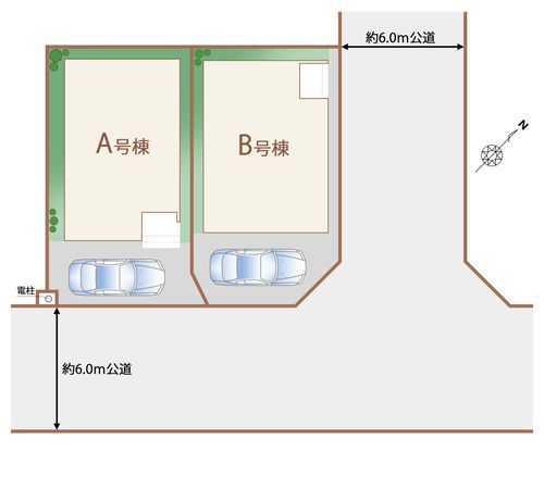 千葉市美浜区高浜6丁目新築戸建 全体区画図 千葉市美浜区高浜6丁目新築戸建 全体区画図