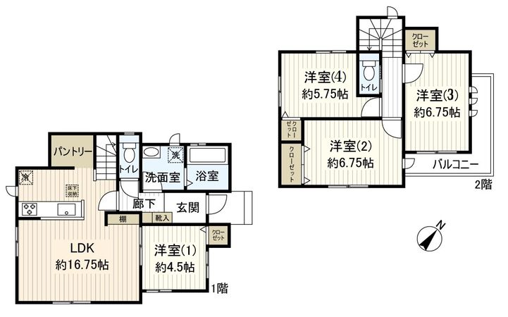 幕張町2丁目 間取図(平面図)