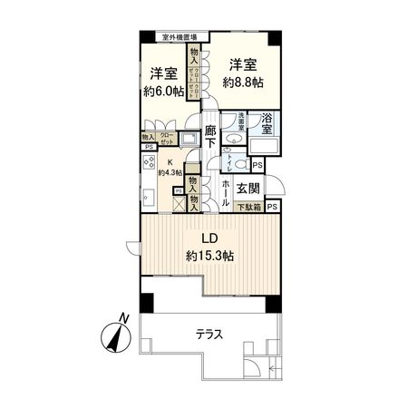 パティオス5番街 間取図(平面図) パティオス5番街 間取図(平面図)
