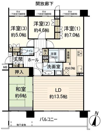 パティオス17番街 間取図(平面図)