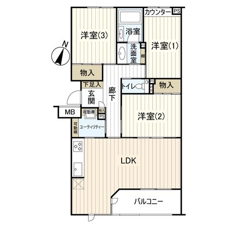 パティオス11番街 間取図(平面図) パティオス11番街 間取図(平面図)