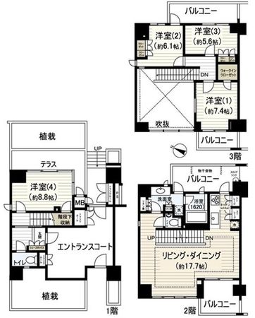 マリンフォートサンライズウィング 間取図(平面図)