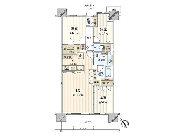 ザ・レジデンス検見川浜ガーデンズ 間取図(平面図) 間取図(平面図)