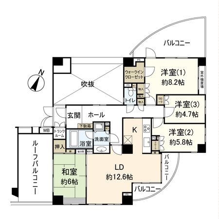 パティオス2番街 間取図(平面図) パティオス2番街 間取図(平面図)