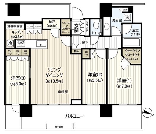 THE幕張BAYFRONT TOWER&RESIDENCE 間取図(平面図) THE幕張BAYFRONT TOWER&RESIDENCE 間取図(平面図)