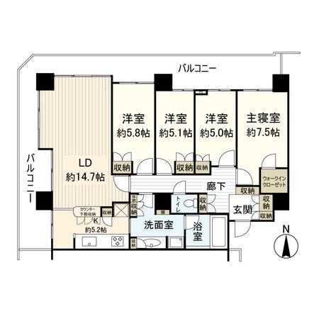 セントラルパーク・ウエストシータワー 間取図(平面図) セントラルパーク・ウエストシータワー 間取図(平面図)