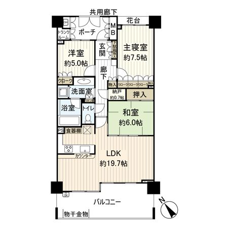 セントラルパーク・イーストH棟 間取図(平面図) セントラルパーク・イーストH棟 間取図(平面図)