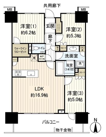 幕張ベイパーク ミッドスクエアタワー 間取図(平面図) 幕張ベイパーク ミッドスクエアタワー 間取図(平面図)