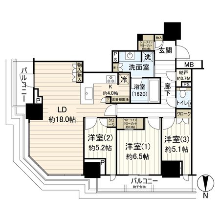 幕張ベイパーク クロスタワー&レジデンス 間取図(平面図) 幕張ベイパーク クロスタワー&レジデンス 間取図(平面図)