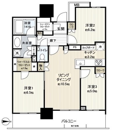 幕張ベイパーク クロスタワー&レジデンス 間取図(平面図) 幕張ベイパーク クロスタワー&レジデンス 間取図(平面図)