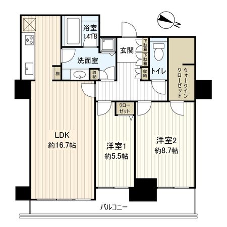 セントラルパーク・イースト幕張パークタワー 間取図(平面図) セントラルパーク・イースト幕張パークタワー 間取図(平面図)