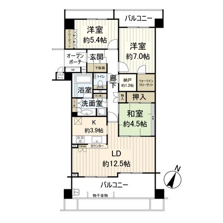 パティオス21番街 間取図(平面図) パティオス21番街 間取図(平面図)