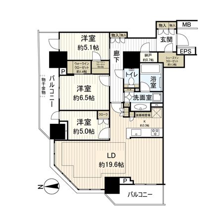 幕張ベイパーク スカイグランドタワー 間取図(平面図) 幕張ベイパーク スカイグランドタワー 間取図(平面図)
