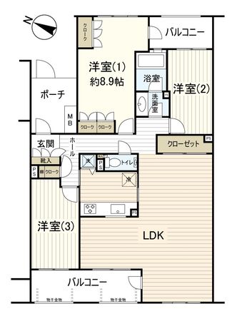 パティオス11番街 間取図(平面図) パティオス11番街 間取図(平面図)