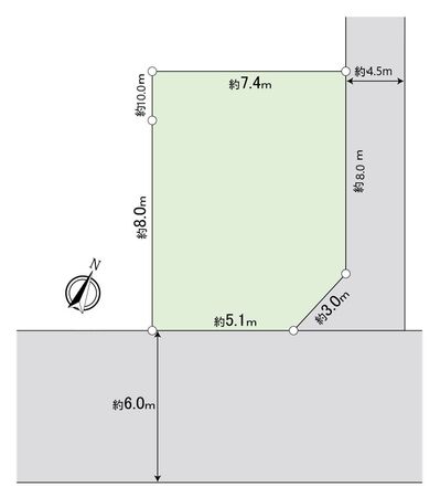 欠真間1丁目 土地 区画図 欠真間1丁目 土地 区画図