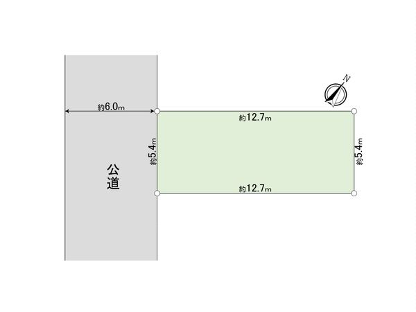 末広2丁目 土地 区画図