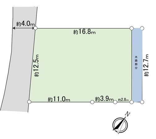 市川市湊 土地 区画図 区画図
