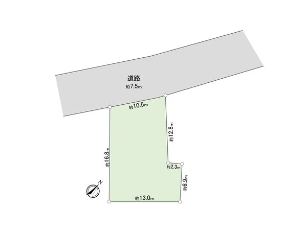 市川市湊 土地 区画図