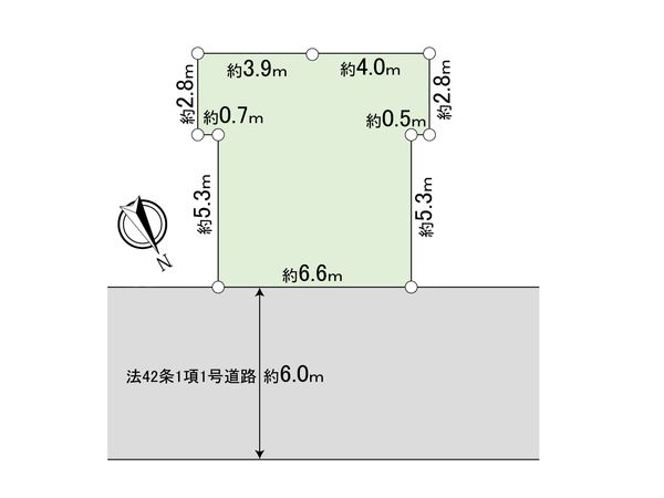 下新宿 土地 A区画 区画図