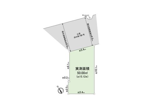 北栄2丁目 売地 区画図