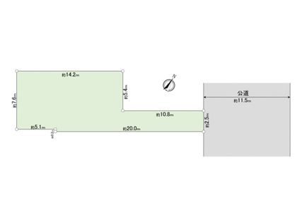 市川市福栄一丁目 土地 区画図
