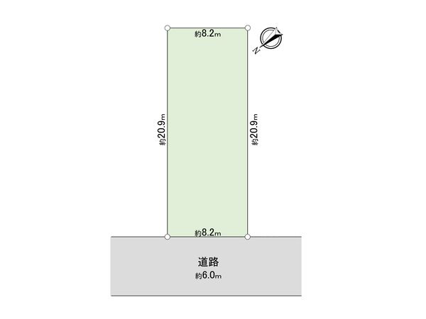 南行徳1丁目 古家有土地 区画図 南行徳1丁目 古家有土地 区画図