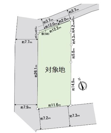 市川市相之川一丁目土地 区画図 市川市相之川一丁目土地 区画図