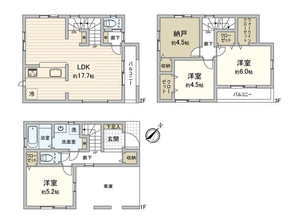 日之出新築戸建 間取図(平面図) 日之出新築戸建 間取図(平面図)