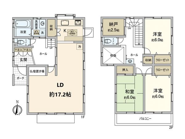 相之川1丁目 戸建 間取図(平面図) 間取図(平面図)