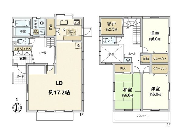 相之川1丁目 戸建 間取図(平面図)