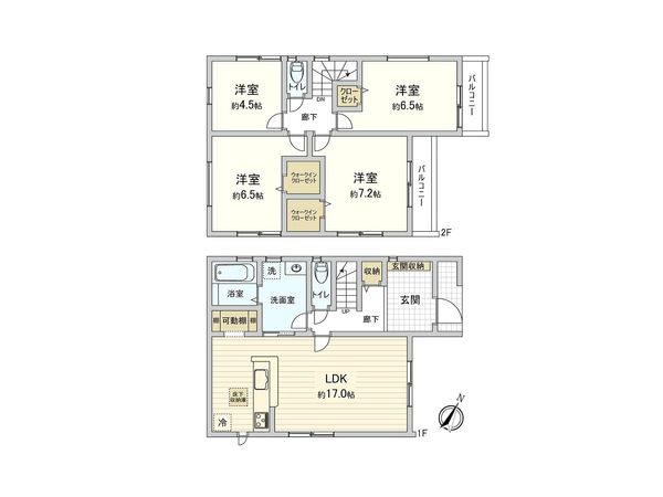 福栄4丁目 新築戸建 間取図(平面図)
