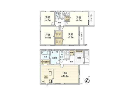 福栄4丁目 新築戸建 間取図(平面図)