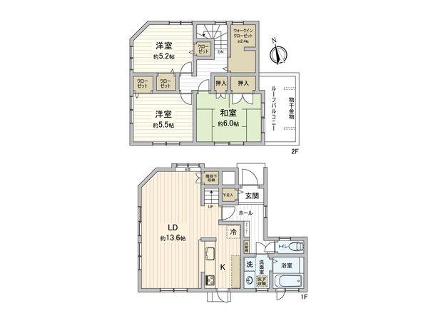 市川市新井3丁目 間取図(平面図) 間取図(平面図)