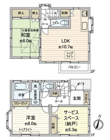 相之川1丁目 戸建 間取図(平面図)