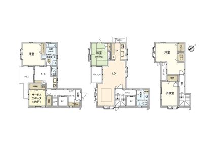 福栄1丁目 戸建 間取図(平面図)