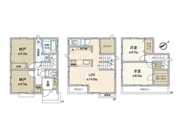 南行徳4丁目 戸建 間取図(平面図)