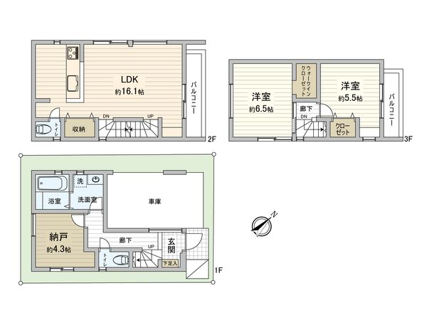 塩焼2丁目 新築戸建 間取図(平面図) 塩焼2丁目 新築戸建 間取図(平面図)