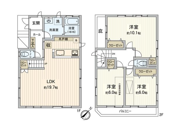 市川市欠真間一丁目戸建 区画図 市川市欠真間一丁目戸建 区画図