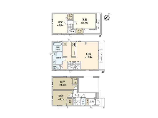 ハートフルタウン市川市入船Ⅲ期 間取図(平面図) ハートフルタウン市川市入船Ⅲ期 間取図(平面図)