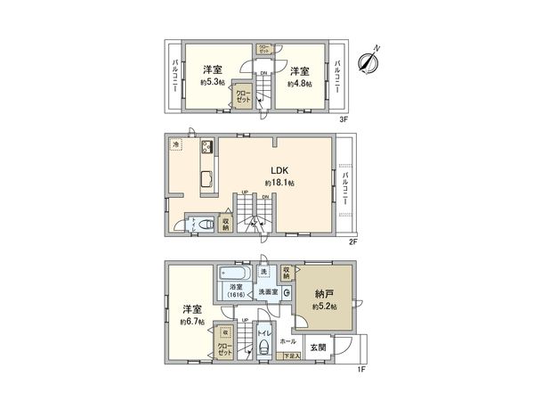 ハートフルタウン市川市入船Ⅲ期 間取図(平面図) ハートフルタウン市川市入船Ⅲ期 間取図(平面図)