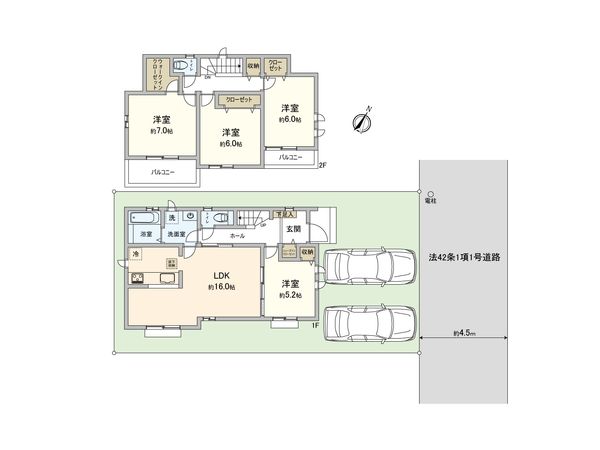 福栄4丁目 戸建 間取図(平面図) 福栄4丁目 戸建 間取図(平面図)