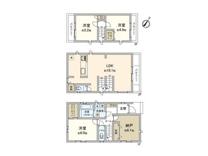 ハートフルタウン市川市入船Ⅲ期 間取図(平面図)