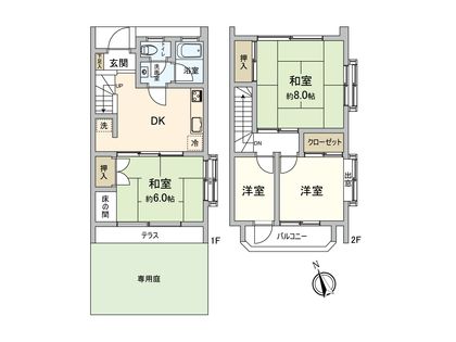 メゾンデュークテラス第一行徳 間取図(平面図)