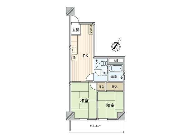 グリーンハイツ行徳 間取図(平面図)