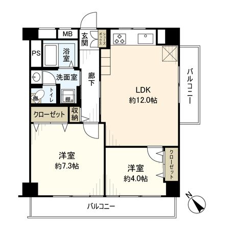 行徳第二アクウエリヤスハイツ 間取図(平面図) 行徳第二アクウエリヤスハイツ 間取図(平面図)