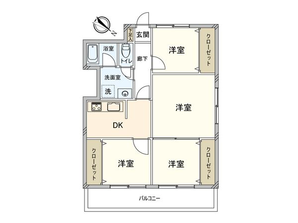 ハイマート行徳 間取図(平面図)