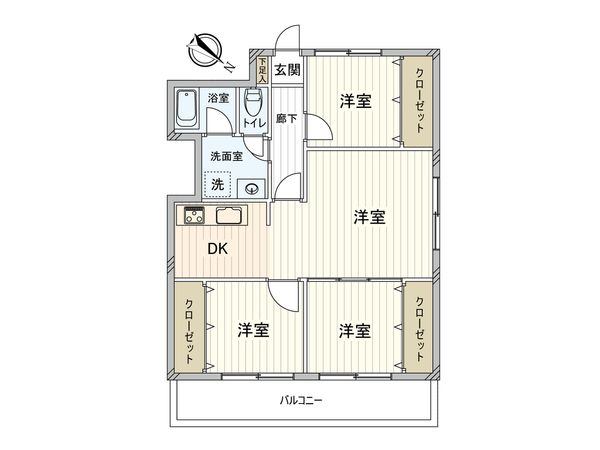ハイマート行徳 間取図(平面図)
