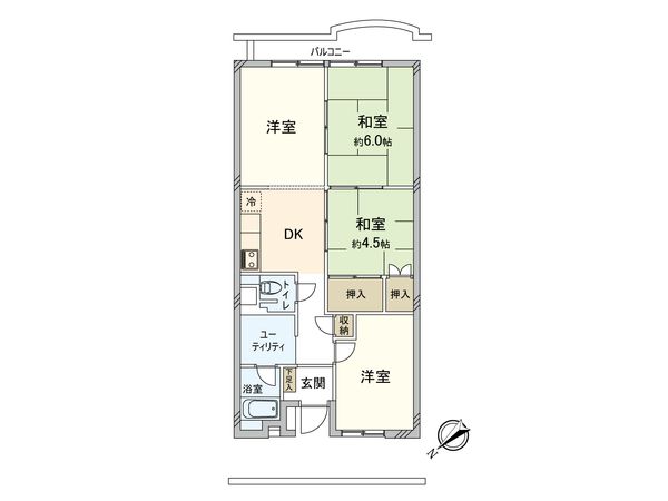 ハイマート幸 間取図(平面図)