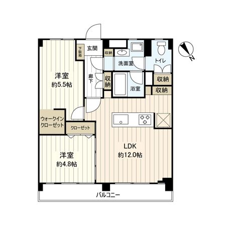 行徳マンション 間取図(平面図) 行徳マンション 間取図(平面図)